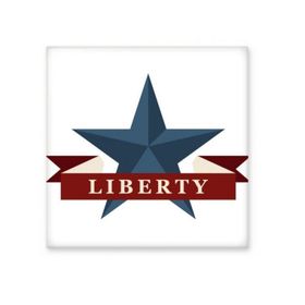 Dıythinker Pentagram Özgürlük Sloganı Amerika Ülke Şehir Seramik Bisk Fayans Dekorasyon 20x20 cm Seramik Karo