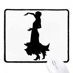 Dıythinker Performance Folk Dansçı Kaymaz Siyah Başlıklı Kenarlar Mouse Pad