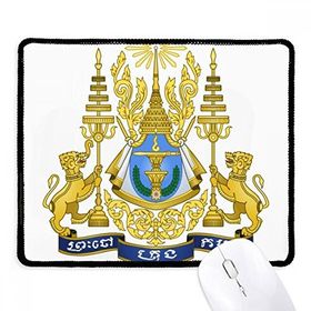 Dıythinker Phnom Penh Kamboçya Ulusal Amblemi Kaymaz Siyah Başlıklı Kenarlar Mouse Pad