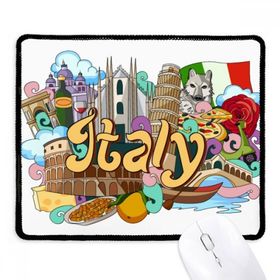 Dıythinker Pisa Milan Katedrali İtalya Grafiti Kaymaz Siyah Başlıklı Kenarlar Mouse Pad