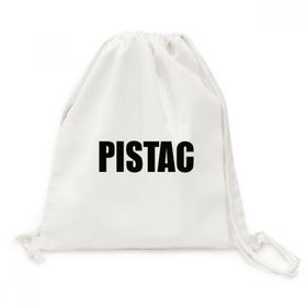 Dıythinker Pistac Rengi Siyah İsim Kanvas İpli Sırt Çantası