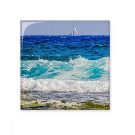 Dıythinker Plaj Deniz Dalgası Bilim Doğa Resim Seramik 10x10 cm Seramik Karo