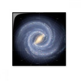 Dıythinker Planet Stars Galaksi Işık Yıl 15x15 cm Seramik Karo