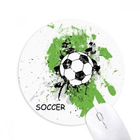 Dıythinker Play Soccer Futbol Spor Baskılı Yuvarlak Kaymaz Kauçuk Mouse Pad