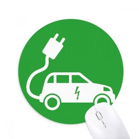 Dıythinker Plug Lightning Enerji Araçlar Çevreyi Korur Baskılı Yuvarlak Kaymaz Kauçuk Mouse Pad