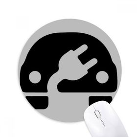Dıythinker Plus Eksi İşareti Enerji Araçları Çevreyi Korur Baskılı Yuvarlak Kaymaz Kauçuk Mouse Pad