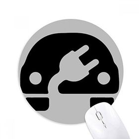 Dıythinker Plus Eksi İşareti Enerji Araçları Çevreyi Korur Baskılı Yuvarlak Kaymaz Kauçuk Mouse Pad