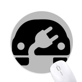 Dıythinker Plus Eksi İşareti Enerji Araçları Çevreyi Korur Baskılı Yuvarlak Kaymaz Kauçuk Mouse Pad
