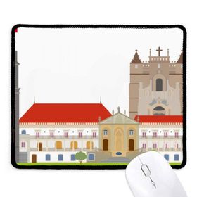 Dıythinker Portekiz Koimbra Ulusal Kent Simgesi Bina Kaymaz Siyah Başlıklı Kenarlar Mouse Pad