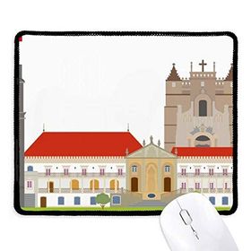 Dıythinker Portekiz Koimbra Ulusal Kent Simgesi Bina Kaymaz Siyah Başlıklı Kenarlar Mouse Pad