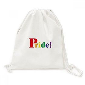 Dıythinker Pride Lgbt Gökkuşağı Homo Tuval İpli Sırt Çantası