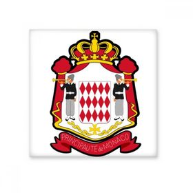 Dıythinker Principality of Monaco Ulusal Amblem 20x20 cm Seramik Karo