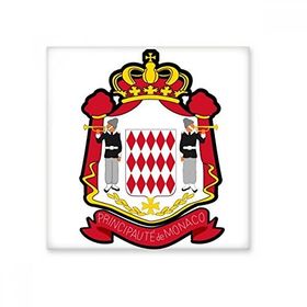 Dıythinker Principality of Monaco Ulusal Amblem 20x20 cm Seramik Karo