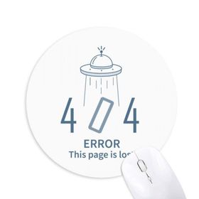 Dıythinker Programcı 404 Error Not Found Baskılı Yuvarlak Kaymaz Kauçuk Mouse Pad