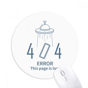 Dıythinker Programcı 404 Error Not Found Baskılı Yuvarlak Kaymaz Kauçuk Mouse Pad