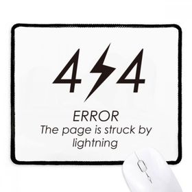 Dıythinker Programcı 404 Hata Sayfası Lightning Kaymaz Siyah Başlıklı Kenarlar Mouse Pad