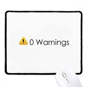 Dıythinker Programcı Arabirimi No Warnings Kaymaz Siyah Başlıklı Kenarlar Mouse Pad