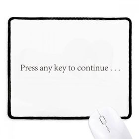 Dıythinker Programcı Arayüzü Devam Etmek İçin Baskı Kaymaz Siyah Başlıklı Kenarlar Mouse Pad