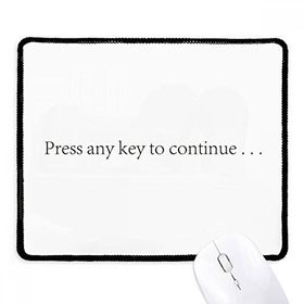 Dıythinker Programcı Arayüzü Devam Etmek İçin Baskı Kaymaz Siyah Başlıklı Kenarlar Mouse Pad
