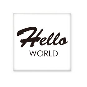 Dıythinker Programcı Arayüzü Hello World 15x15 cm Seramik Karo