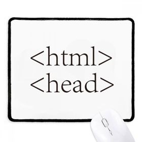 Dıythinker Programcı İfadesi HTML Kaymaz Siyah Başlıklı Kenarlar Mouse Pad