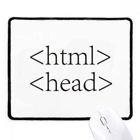 Dıythinker Programcı İfadesi HTML Kaymaz Siyah Başlıklı Kenarlar Mouse Pad