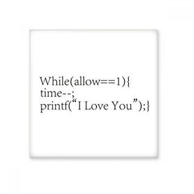 Dıythinker Programcı İfadesi Love You Seramik 10x10 cm Seramik Karo