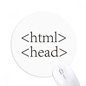 Dıythinker Programcı Program İfadesi HTML Baskılı Yuvarlak Kaymaz Kauçuk Mouse Pad