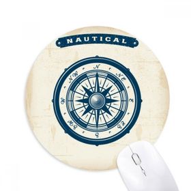 Dıythinker Pusula Damlaları Askeri Okyanus Ordusu Baskılı Yuvarlak Kaymaz Kauçuk Mouse Pad