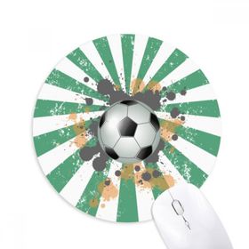 Dıythinker Radyal Futbol Futbol Sporları Baskılı Yuvarlak Kaymaz Kauçuk Mouse Pad