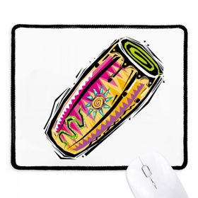 Dıythinker Renkli Enstrüman Meksika Kültürü Elemanı Kaymaz Siyah Başlıklı Kenarlar Mouse Pad