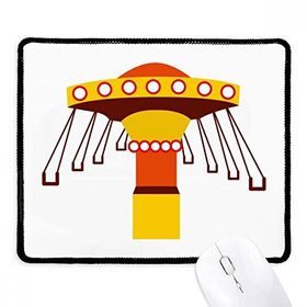 Dıythinker Renkli İllüstrasyon Eğlence Parkı Tesisleri Kaymaz Siyah Başlıklı Kenarlar Mouse Pad