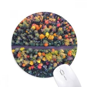 Dıythinker Renkli Ormancılık Bilim Doğa Manzarası Baskılı Yuvarlak Kaymaz Kauçuk Mouse Pad
