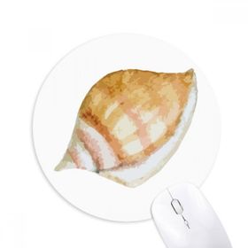 Dıythinker Renkli Salyangoz Deniz Hayat İllüstrasyon Baskılı Yuvarlak Kaymaz Kauçuk Mouse Pad
