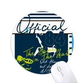 Dıythinker Resmi Futbol Spor Baskılı Yuvarlak Kaymaz Kauçuk Mouse Pad