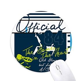 Dıythinker Resmi Futbol Spor Baskılı Yuvarlak Kaymaz Kauçuk Mouse Pad