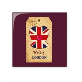 Dıythinker Resmi Şapka Birleşik Krallık Londra Damga İngiltere Parlak 10x10 cm Seramik Karo