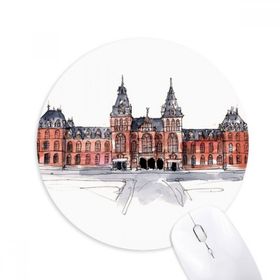 Dıythinker Rijks Hollandalı Müzesi Baskılı Yuvarlak Kaymaz Kauçuk Mouse Pad