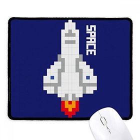 Dıythinker Rocket Take Off Universe Pixel Kaymaz Siyah Başlıklı Kenarlar Mouse Pad