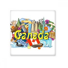 Dıythinker Rocky Dağlar Cn Kulesi Akçaağaç Kanada Grafiti Seramik 10x10 cm Seramik Karo