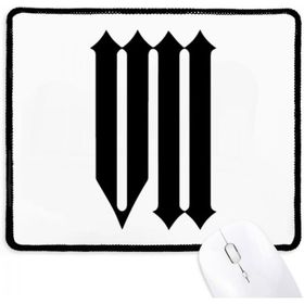 Dıythinker Roma Rakamları Seven In Black Siluet Kaymaz Mouse Pad