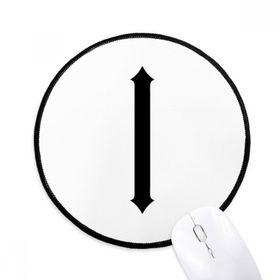 Dıythinker Romen Rakamları Bir Siyah Siluet Yuvarlak Kaymaz Mouse Pad