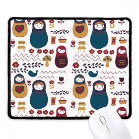 Dıythinker Rusya Bebekler Çiçek Posteri Rus Matruşka Kaymaz Mouse Pad