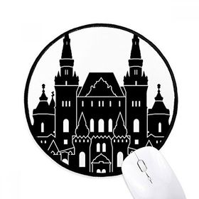 Dıythinker Rusya Doğal Müzesi Siluet Desen Yuvarlak Kaymaz Mouse Pad