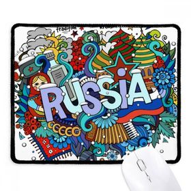 Dıythinker Rusya Kış Akordeon Casino İllüstrasyon Kaymaz Siyah Başlıklı Kenarlar Mouse Pad