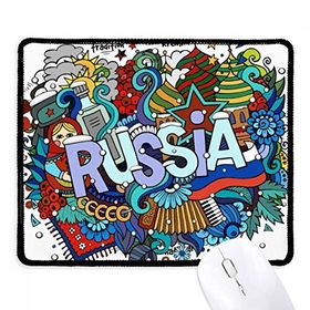 Dıythinker Rusya Kış Akordeon Casino İllüstrasyon Kaymaz Siyah Başlıklı Kenarlar Mouse Pad