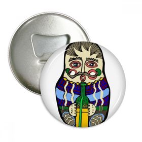 Dıythinker Rusya Rus Matryoshka İç İçe Geçen Yuvarlak Şişe Açacağı Buzdolabı Mıknatıs Pimleri Rozet