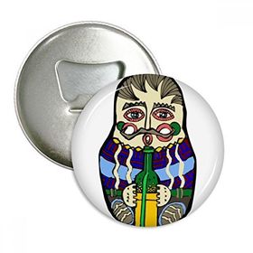 Dıythinker Rusya Rus Matryoshka İç İçe Geçen Yuvarlak Şişe Açacağı Buzdolabı Mıknatıs Pimleri Rozet