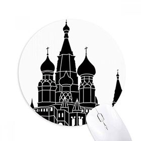 Dıythinker Rusya Saint Petersburg Silüeti Baskılı Yuvarlak Kaymaz Kauçuk Mouse Pad
