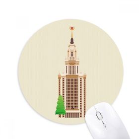 Dıythinker Rusya Simgesi İllüstrasyon Ulusal Sembolü Baskılı Yuvarlak Kaymaz Kauçuk Mouse Pad